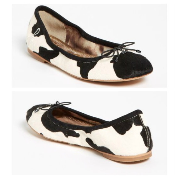 cow print flats